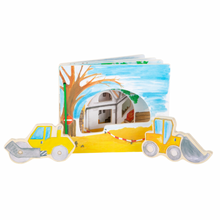 Laden Sie das Bild in den Galerie-Viewer, Bilderbuch aus Holz, interaktiv